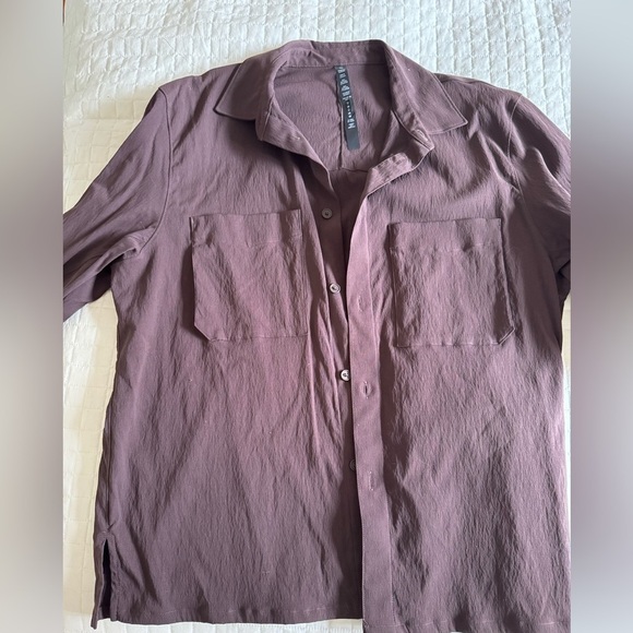 Lululemon brown button up shirt - Picture 2 of 13